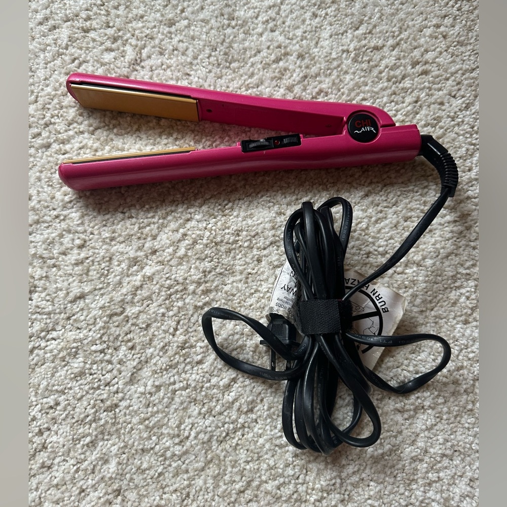 Chi Air Tourmaline Pink Flat Iron  1"- Smooth Styling